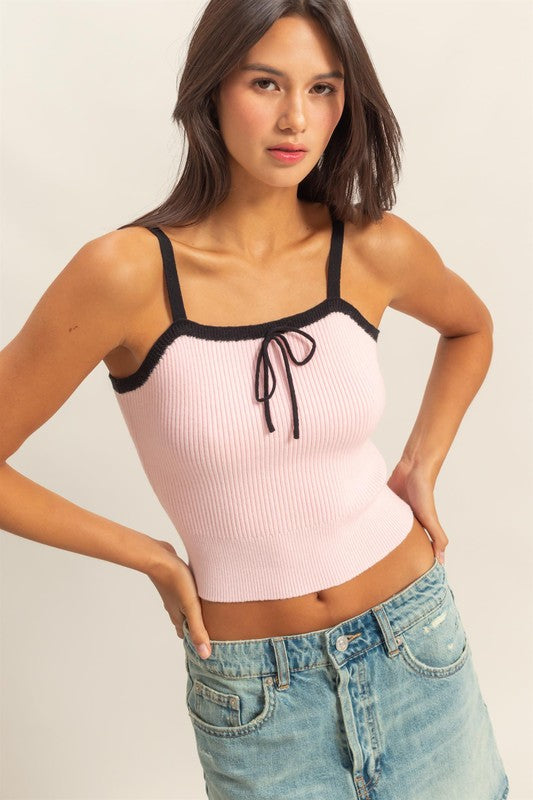 Square Neck Knit Top