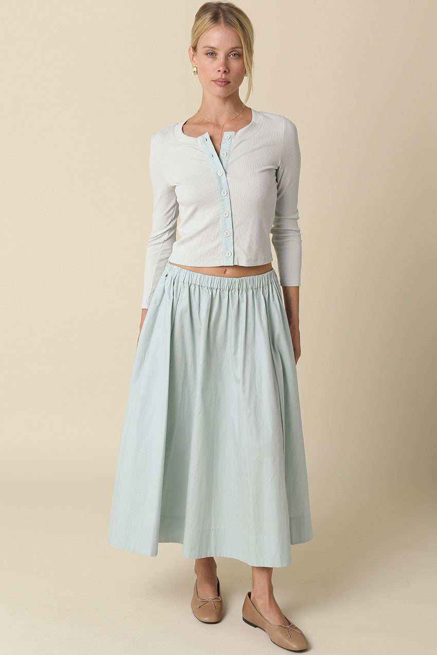 Crop Button Cardigan