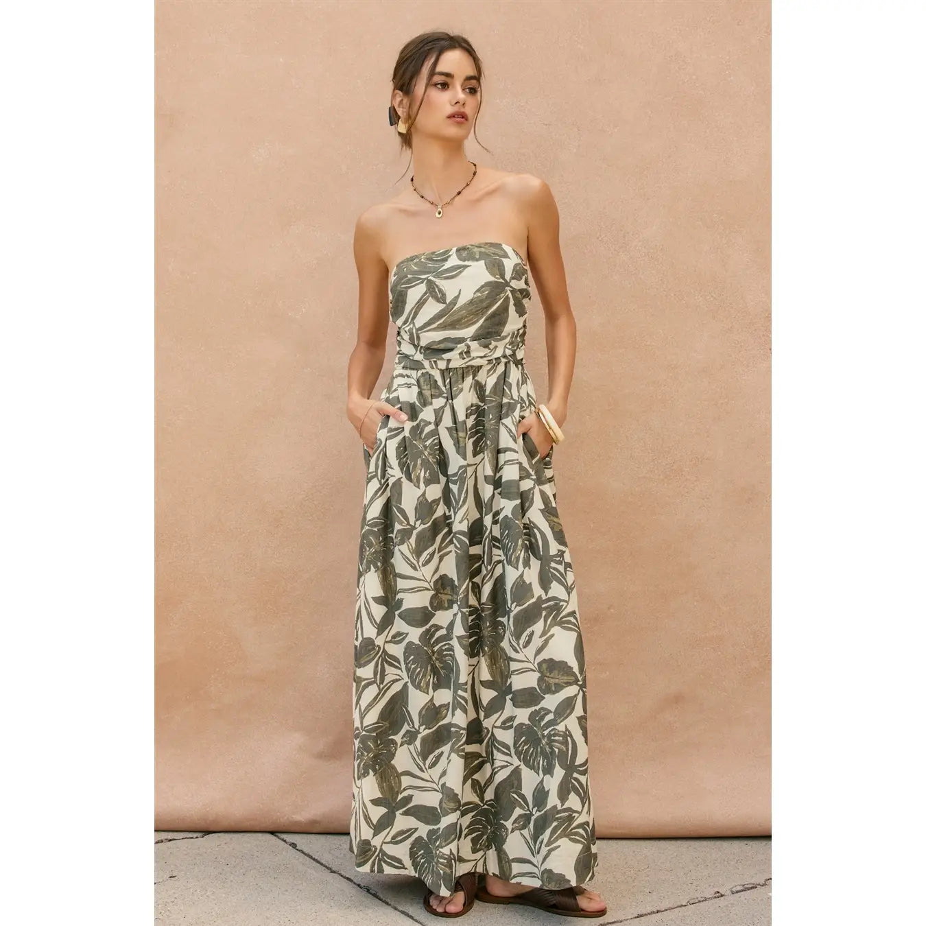 Swaying Palms Maxi Dress