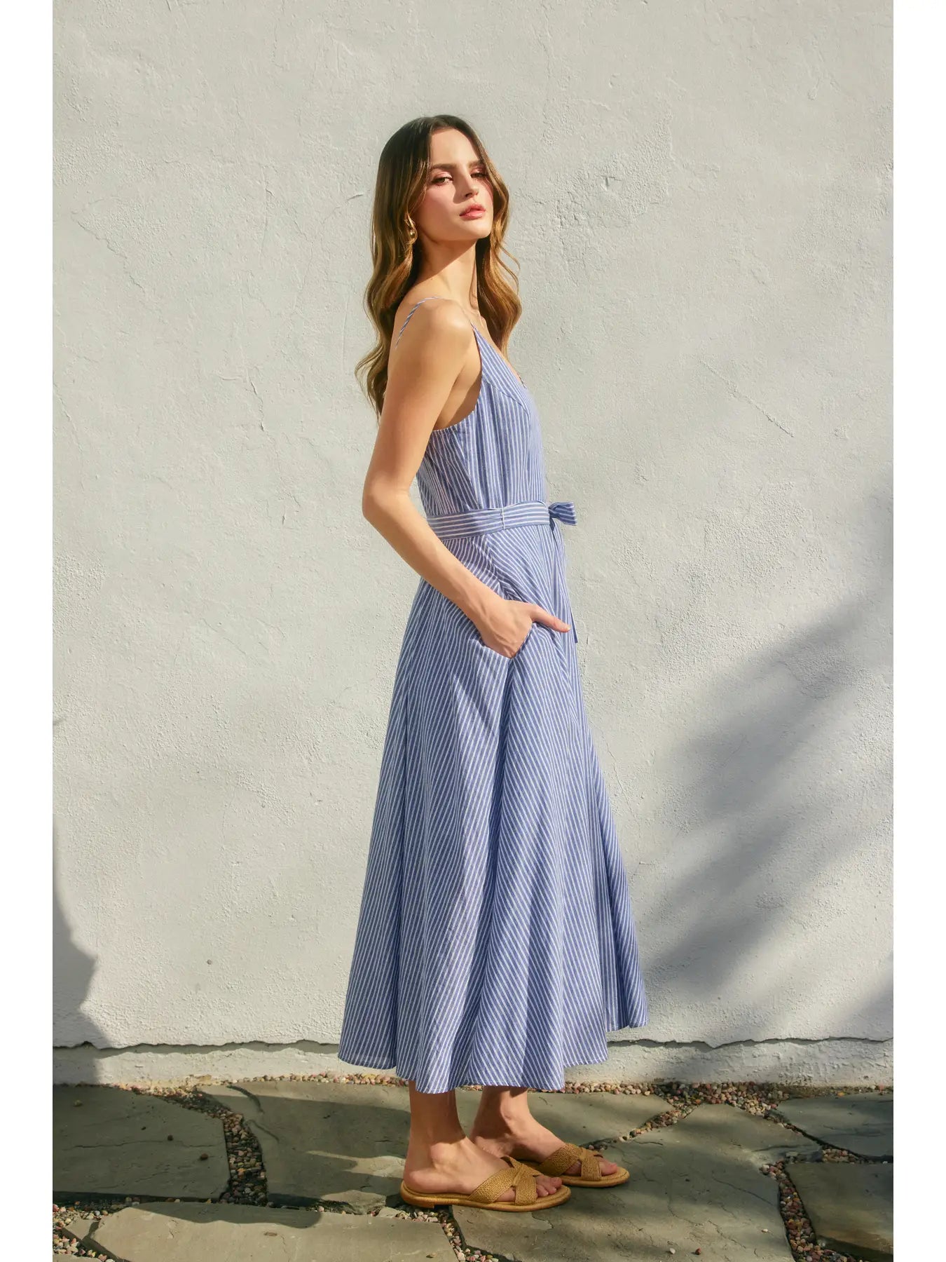 Better Off Plunging Fit and Flare Dress