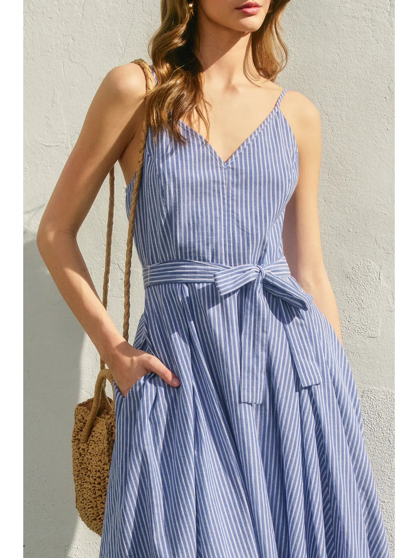 Better Off Plunging Fit and Flare Dress