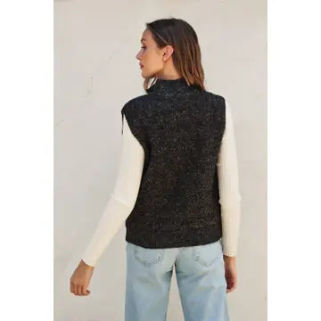 Puff Sherpa Contrast Vest