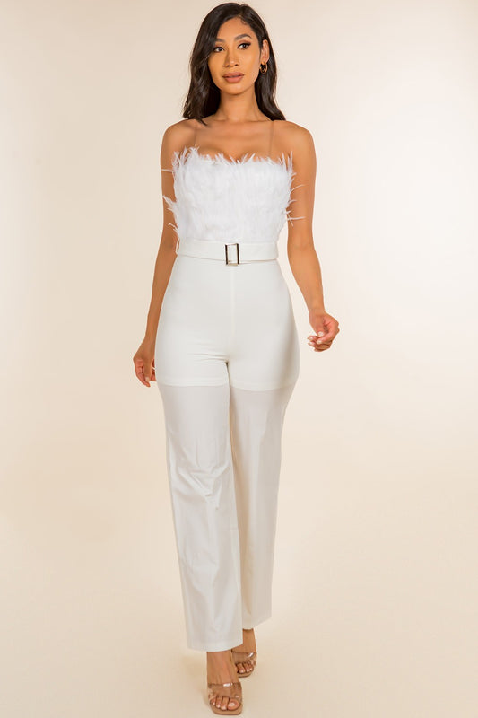 Feeling Feather Jumpsuit
